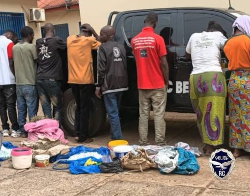 Beyla : 12 suspects interpellés et une importante saisie de chanvre indien lors de l’opération « Tempête »